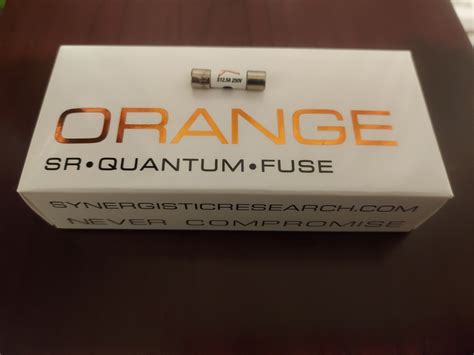 Synergistic Research Master High-End UK 13A Fuse. . Synergistic orange fuse review